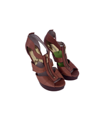 Sandalias marrones de taco alto - Michael Kors