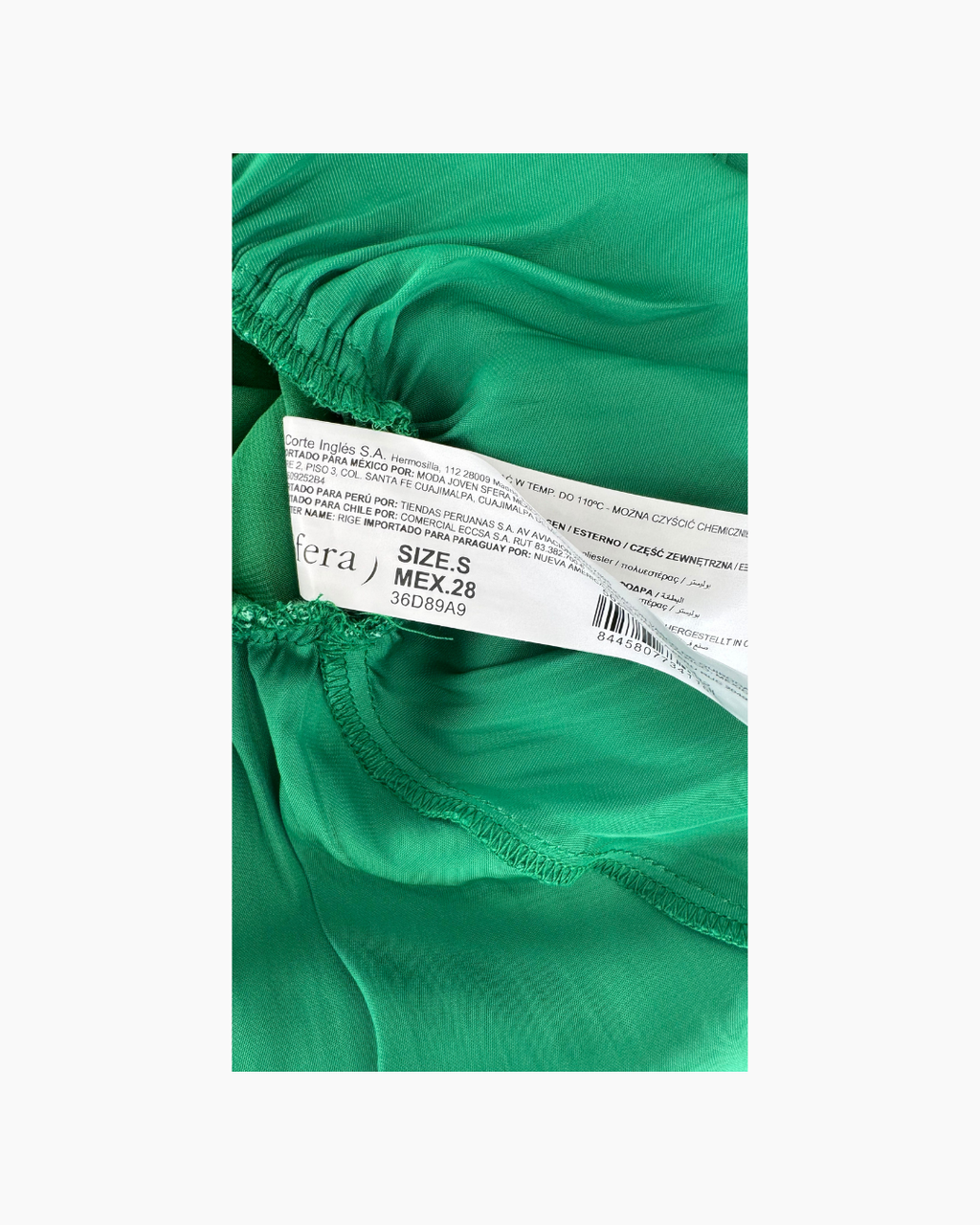 Blusa verde de manga larga - Sfera