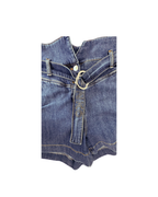 Shorts denim cintura alta azul - Pinko