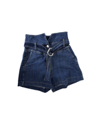 Shorts denim cintura alta azul - Pinko