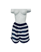 Shorts de lentejuelas azul y blanco - Sandro