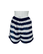 Shorts de lentejuelas azul y blanco - Sandro