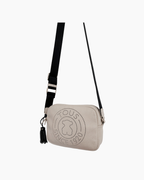 Cartera crossbody de cuero beige - Tous