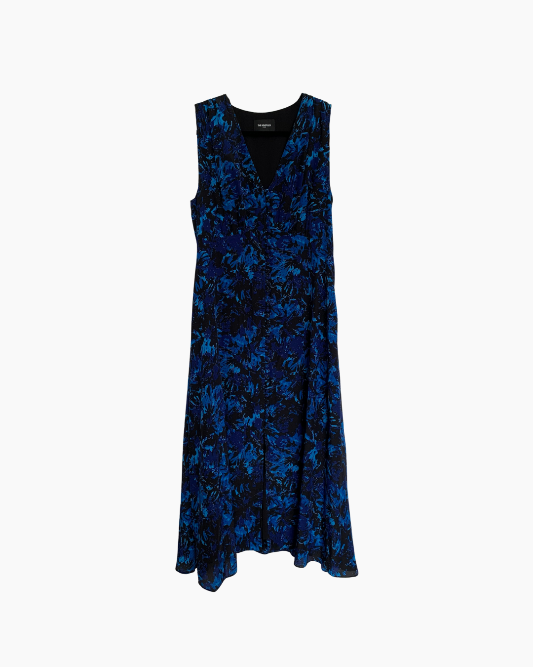 Vestido midi sin mangas azul - The Kooples
