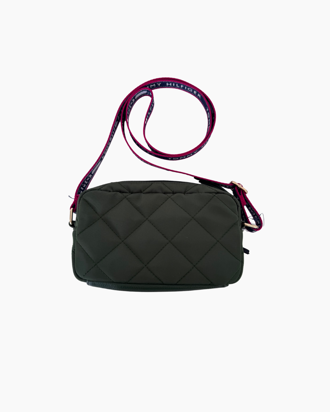 Cartera crossbody tela verde - Tommy Hilfiger