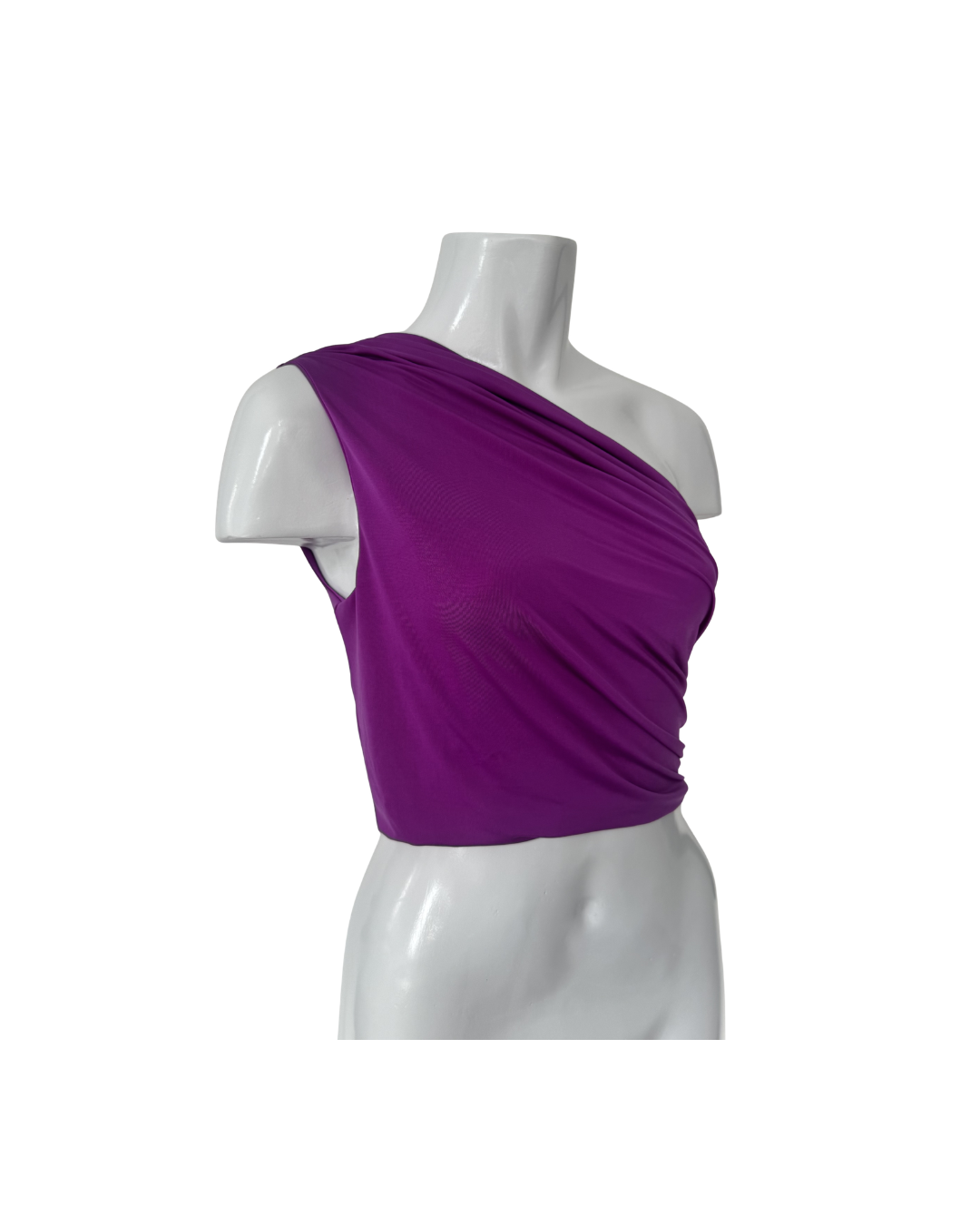 Top asimetrico fucsia - Luvaro
