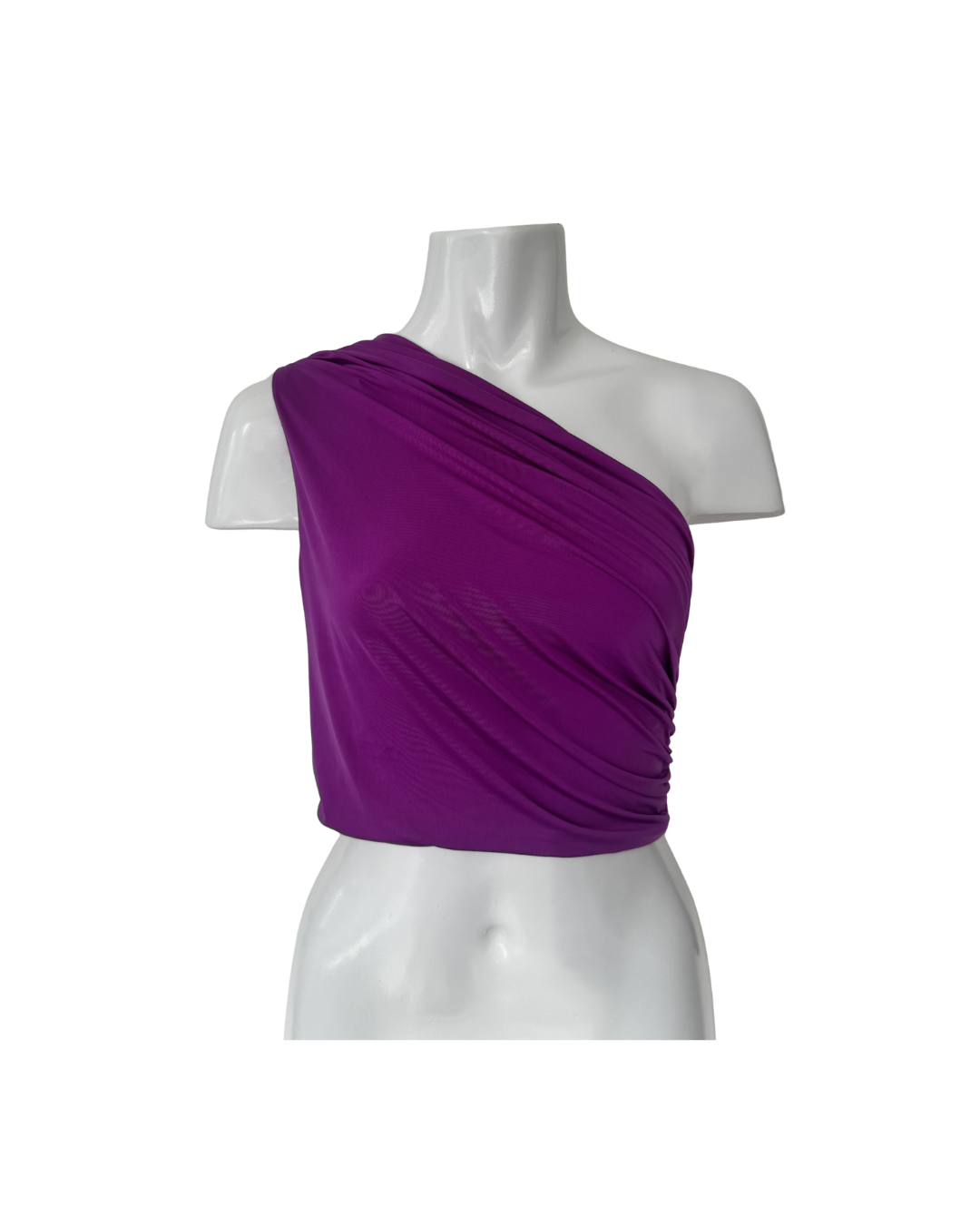 Top asimetrico fucsia - Luvaro