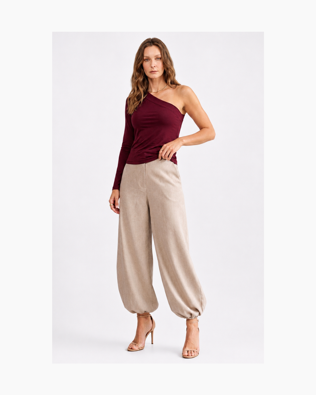 Top asimetrico rojo - Meria