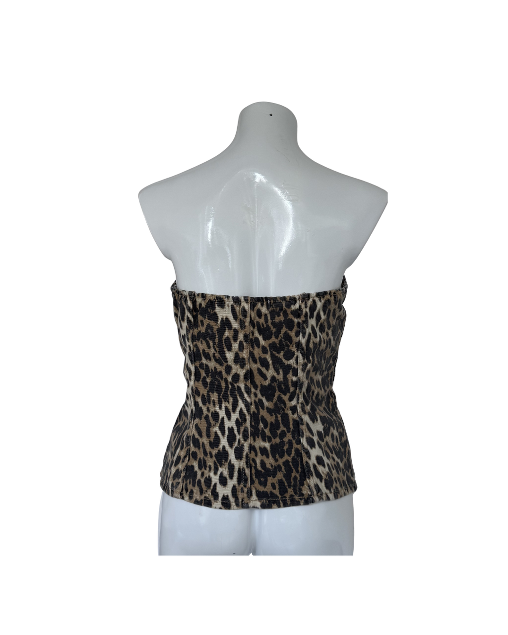 Top corsetero leopardo - Mango