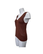 Top tejido sin mangas ladrillo - Zara