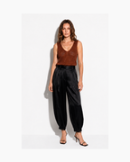Top tejido sin mangas ladrillo - Zara