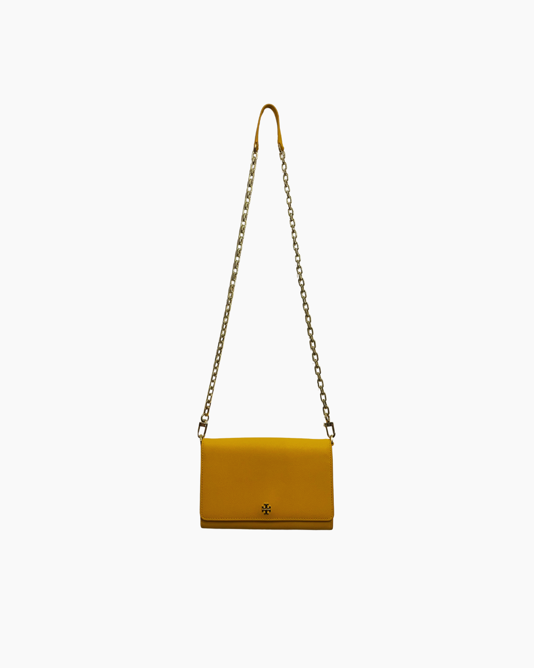 Wallet on Chain amarilla - Tory Burch