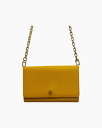Wallet on Chain amarilla - Tory Burch