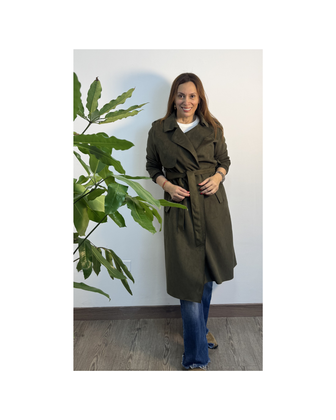 Trench verde militar - Zara