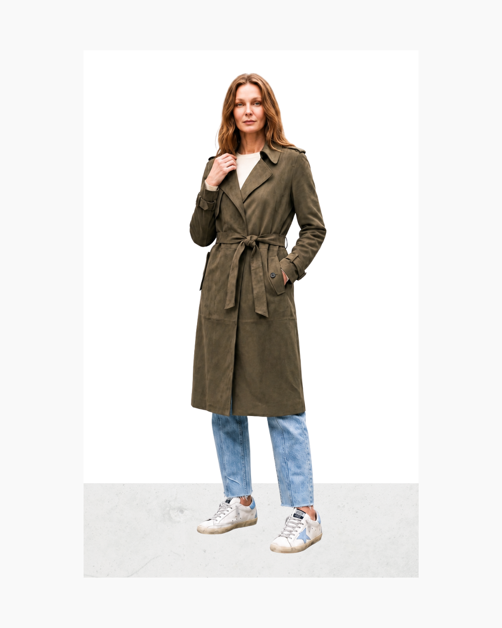Trench verde militar - Zara