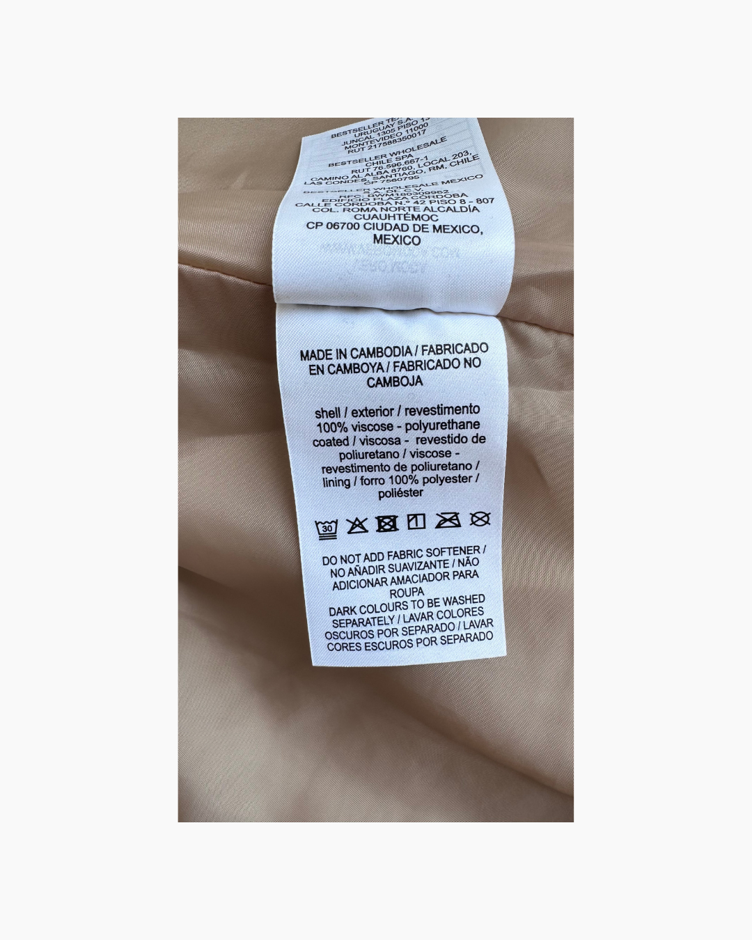 Casaca cuerina maiz - Vero Moda