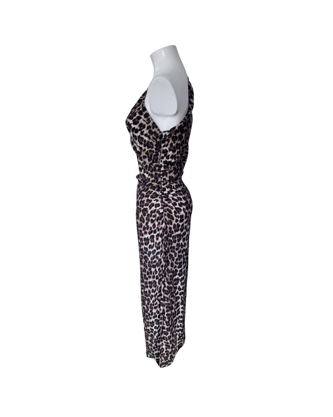 Maxivestido asimetrico animal print - Mango
