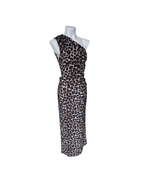 Maxivestido asimetrico animal print - Mango