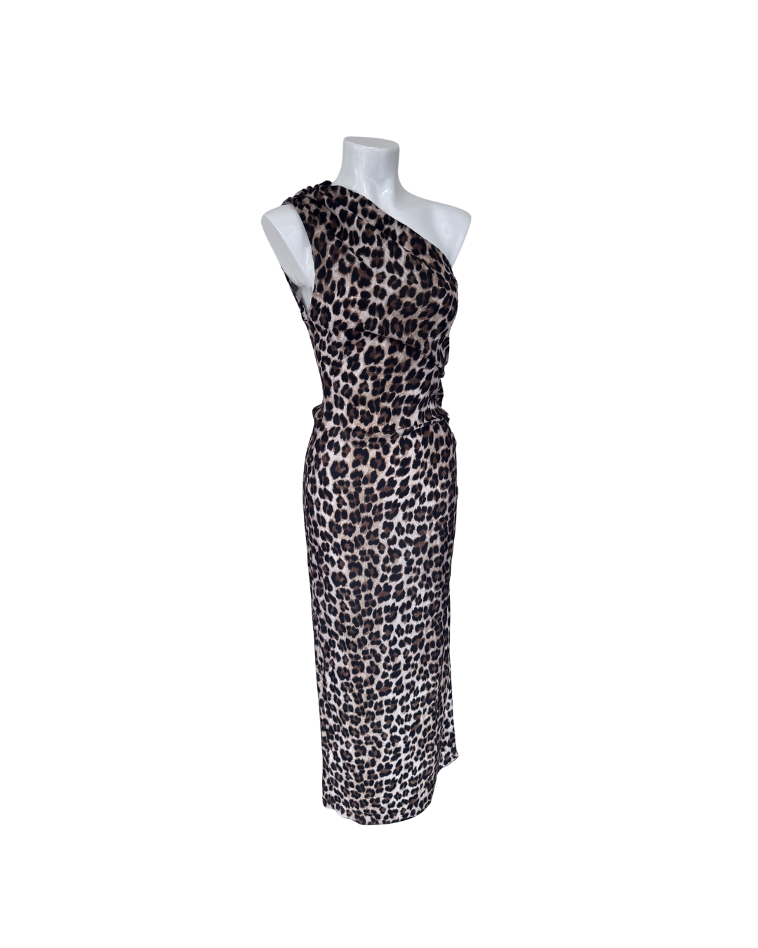 Maxivestido asimetrico animal print - Mango