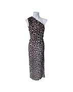 Maxivestido asimetrico animal print - Mango