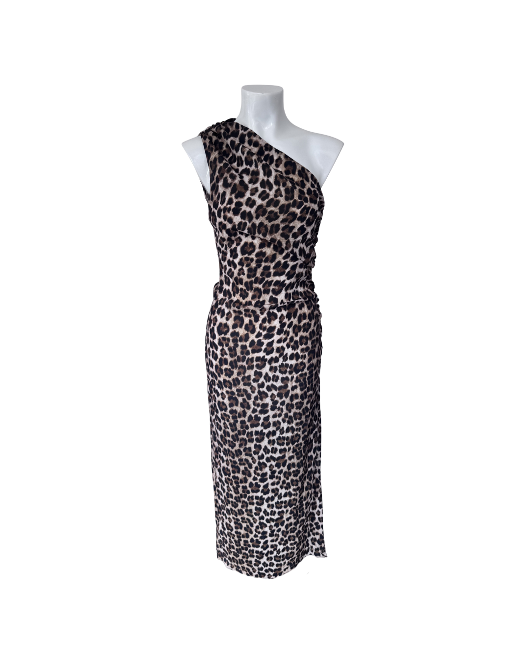 Maxivestido asimetrico animal print - Mango