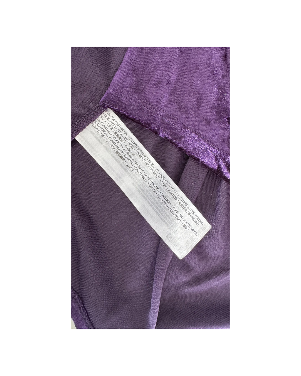 Vestido cruzado corto terciopelo morado - Mango