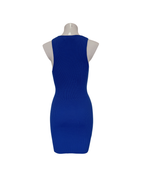 Vestido de punto corto azul - Mango