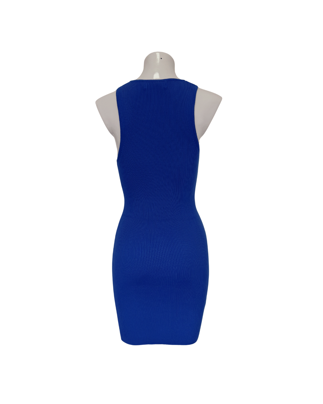 Vestido de punto corto azul - Mango