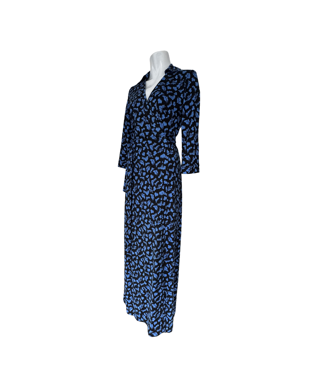 Vestido envolvente azul - DVF