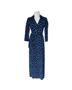 Vestido envolvente azul - DVF