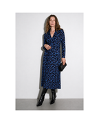 Vestido envolvente azul - DVF