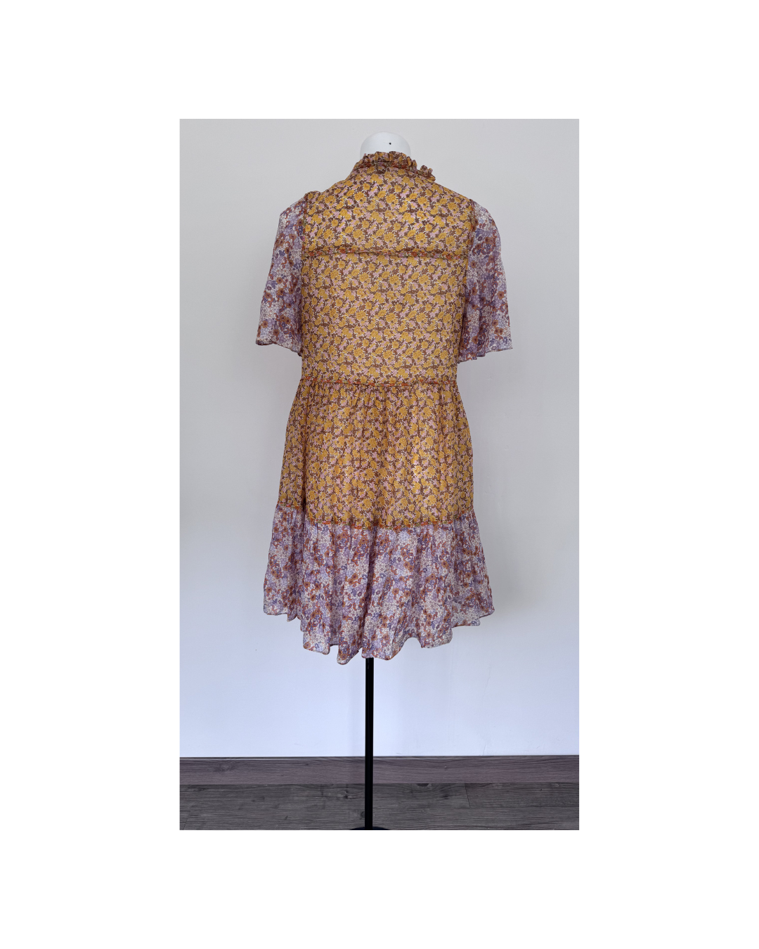 Vestido fluido mini amarillo - Maje