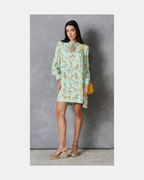 Vestido fluido mini verde - Pinko