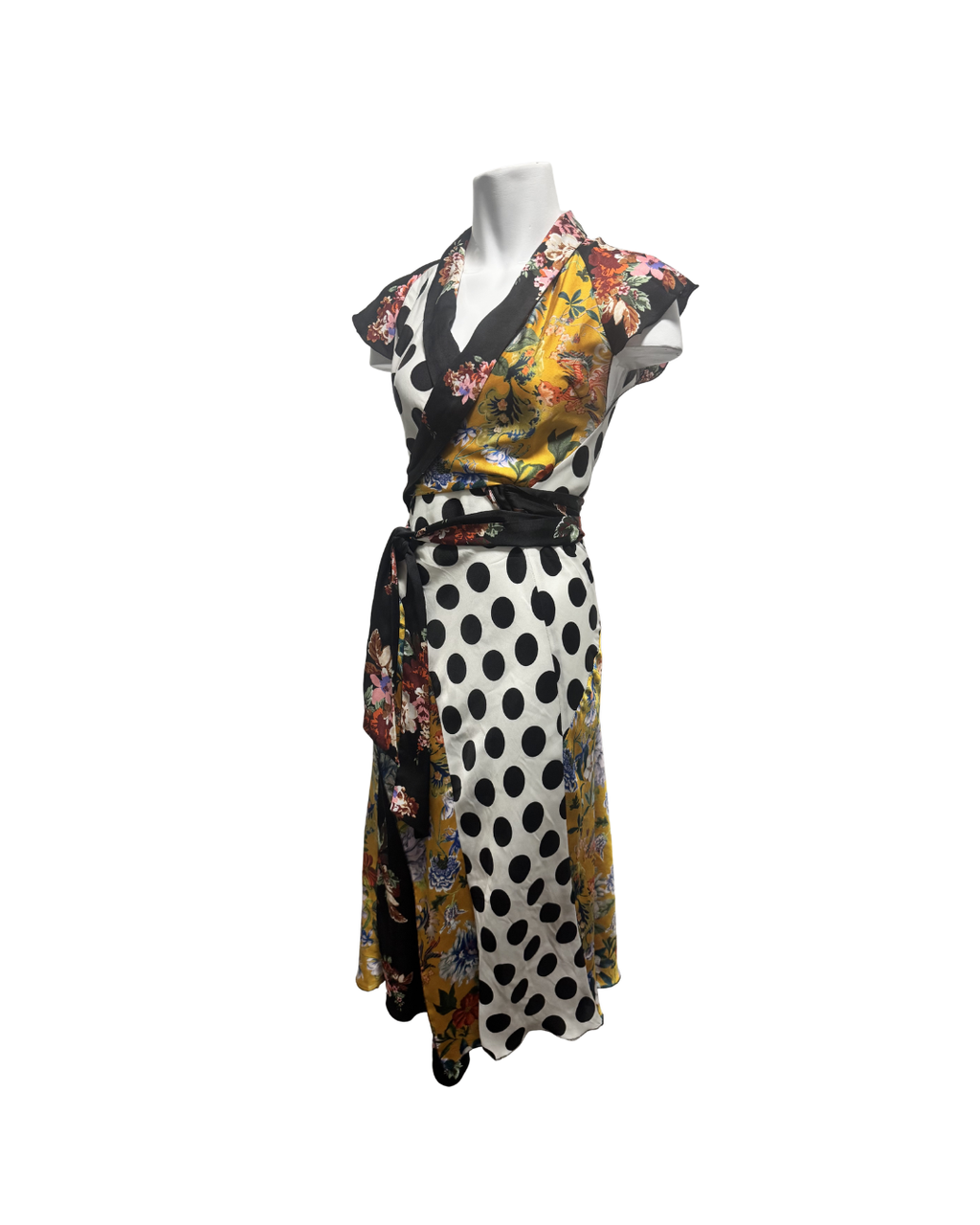 Vestido multicolor envolvente - Zara