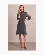 Vestido gasa gris - Sumy Kujon