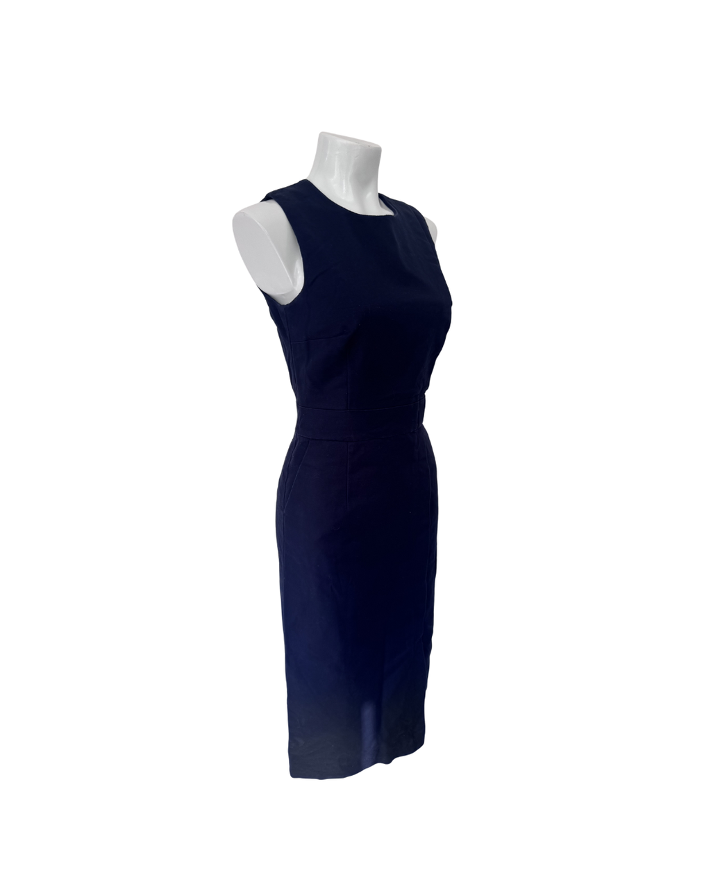 Vestido midi sin mangas azul - Warehouse