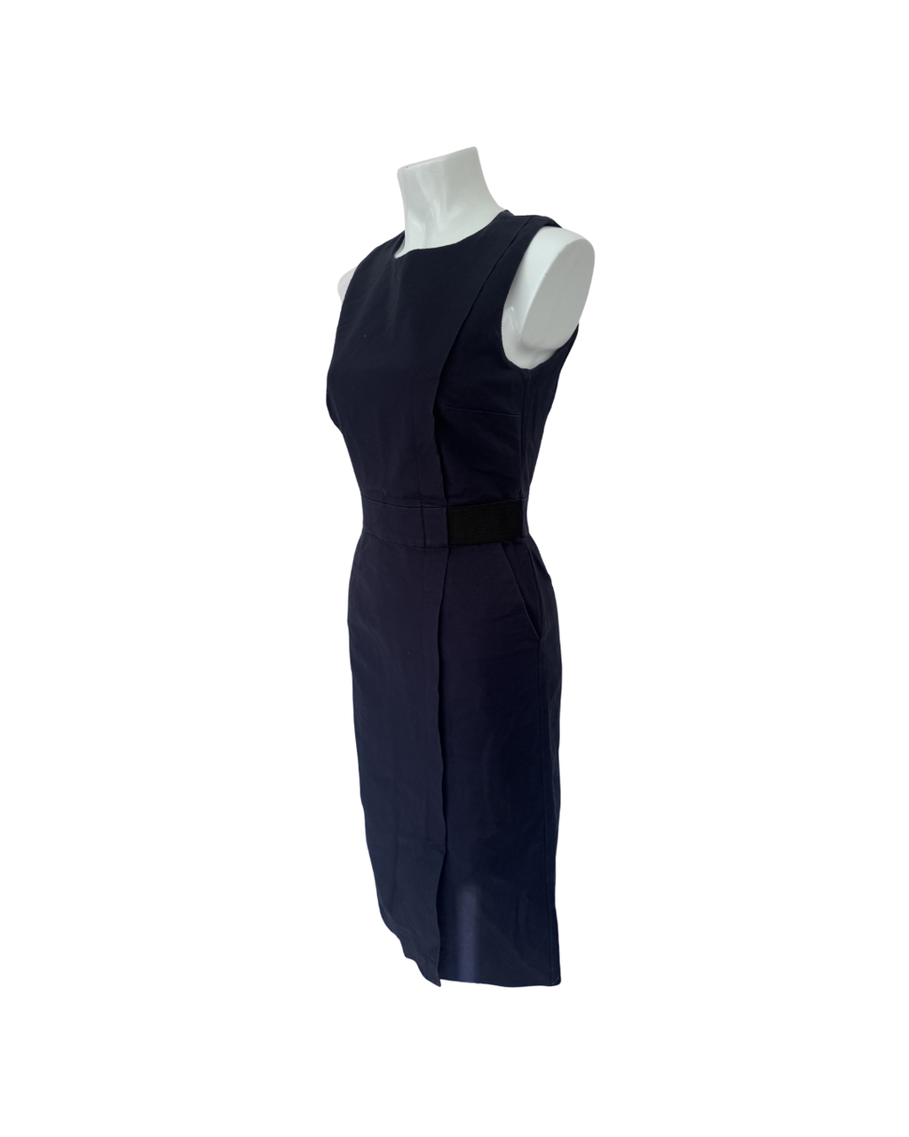 Vestido midi sin mangas azul - Warehouse