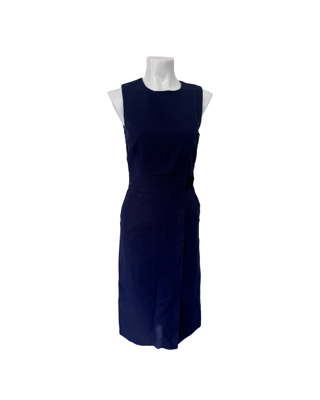 Vestido midi sin mangas azul - Warehouse