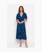 Vestido midi sin mangas azul - The Kooples