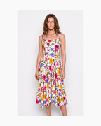 Vestido midi sin mangas floreado - Fasce