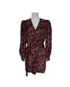 Vestido mini animal print naranja - Sandro