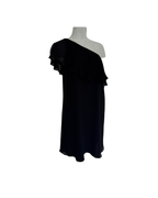 Vestido mini asimetrico de gasa Cece