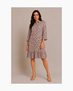 Vestido mini floral - Ganni