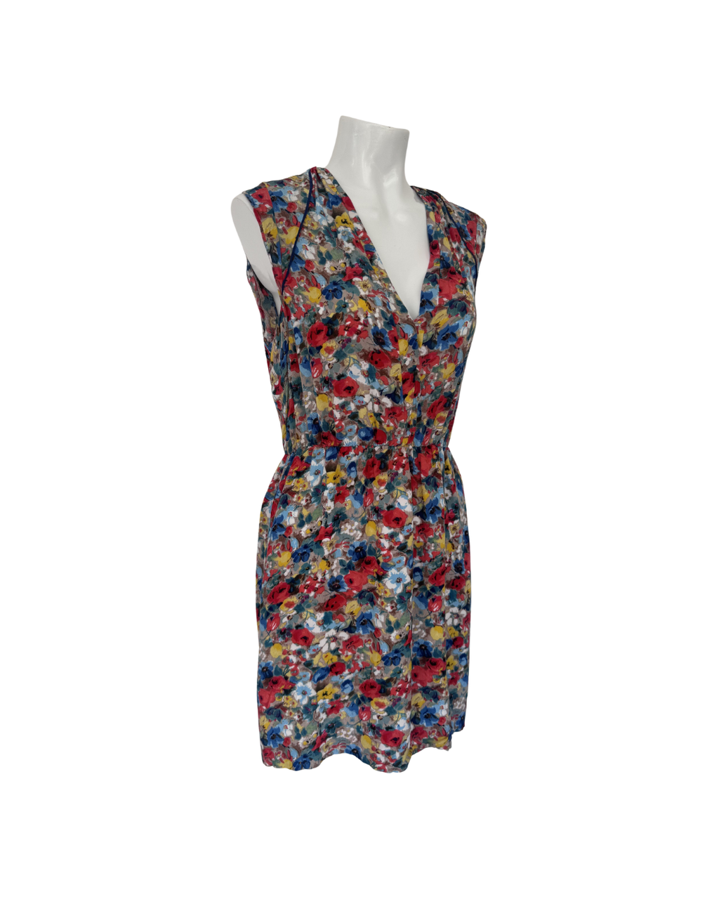 Vestido mini floral multicolor - Sandro