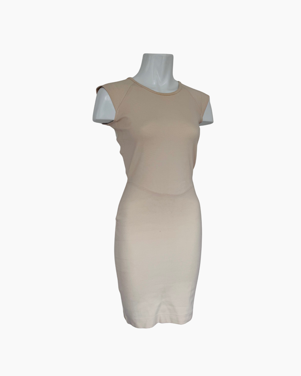 Vestido sin mangas beige French Connection