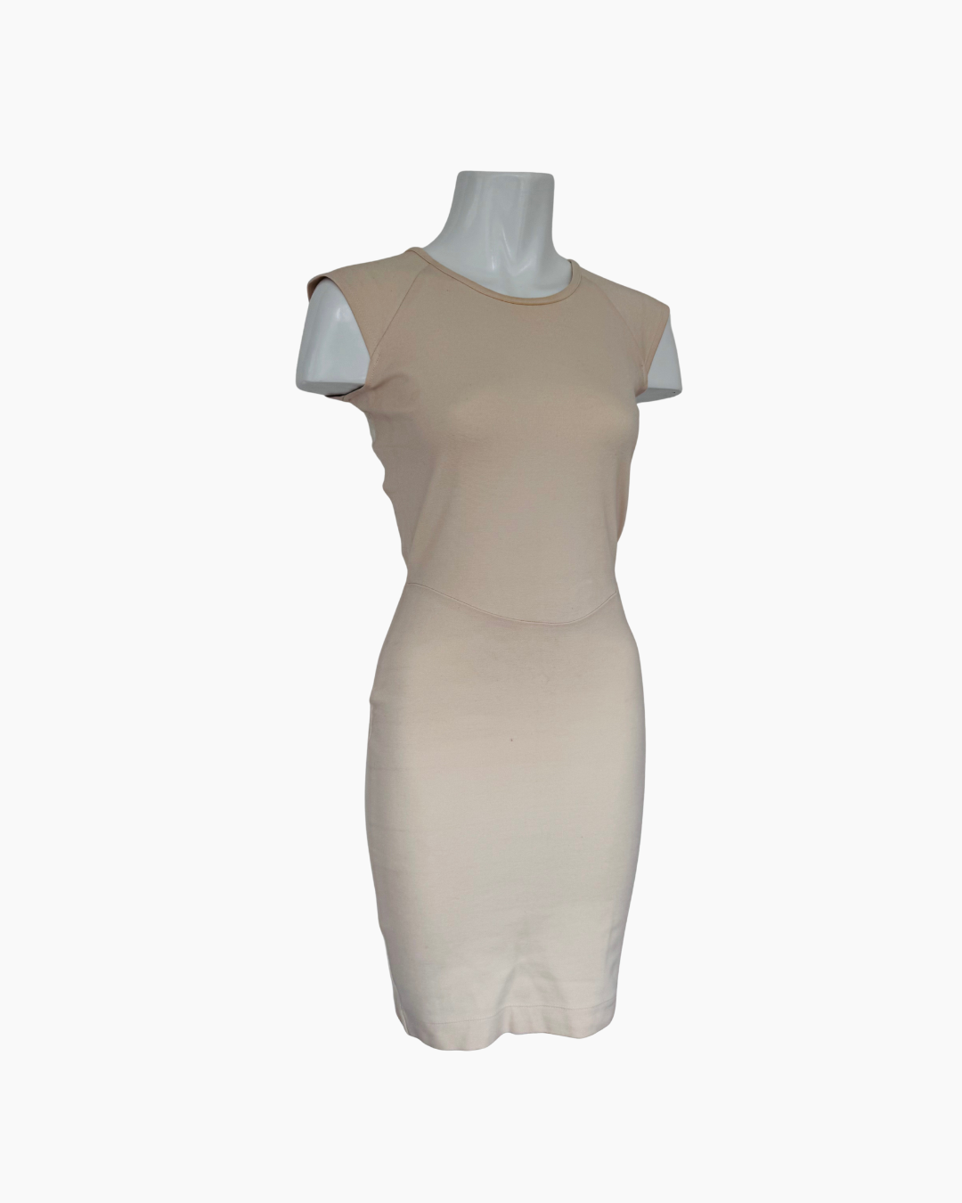Vestido sin mangas beige French Connection