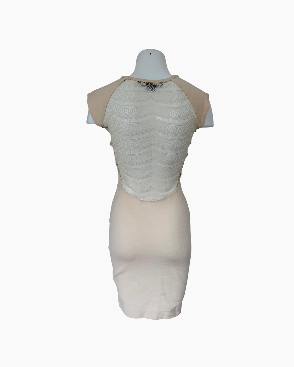 Vestido sin mangas beige French Connection