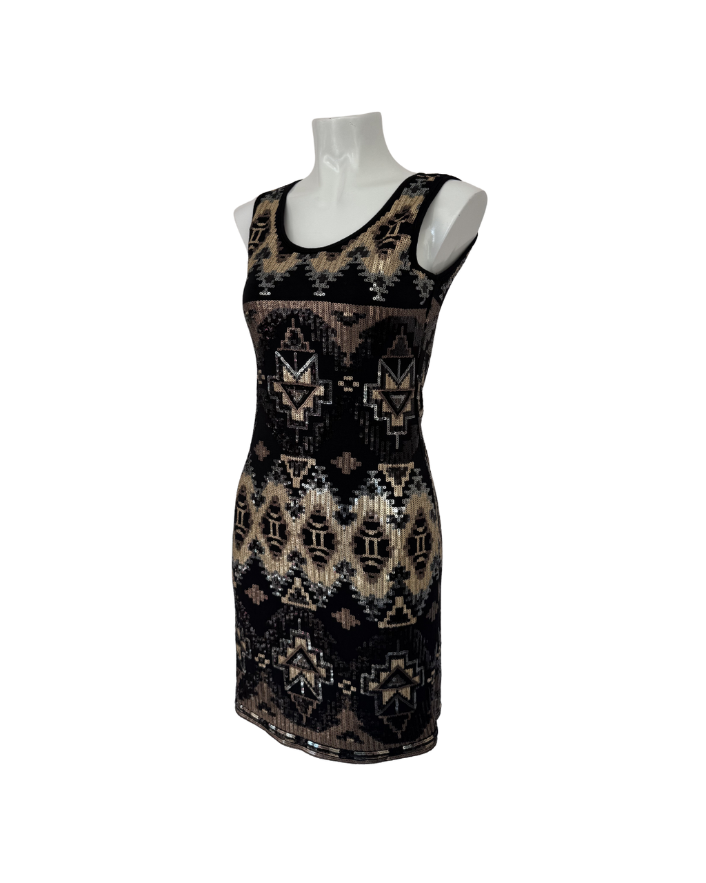 Vestido lentejuelas negro - Cache