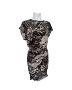 Vestido animal print verde - Shoulder