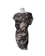 Vestido animal print verde - Shoulder